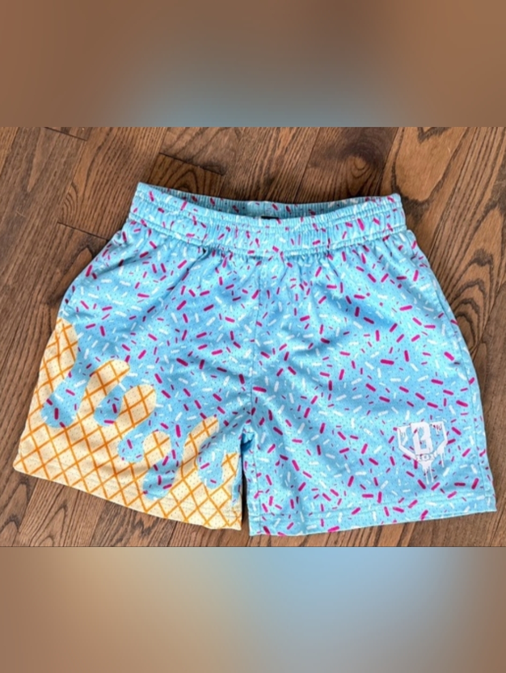 Baseball Lifestyle 101 Ice Cream Shorts Boys Size Large